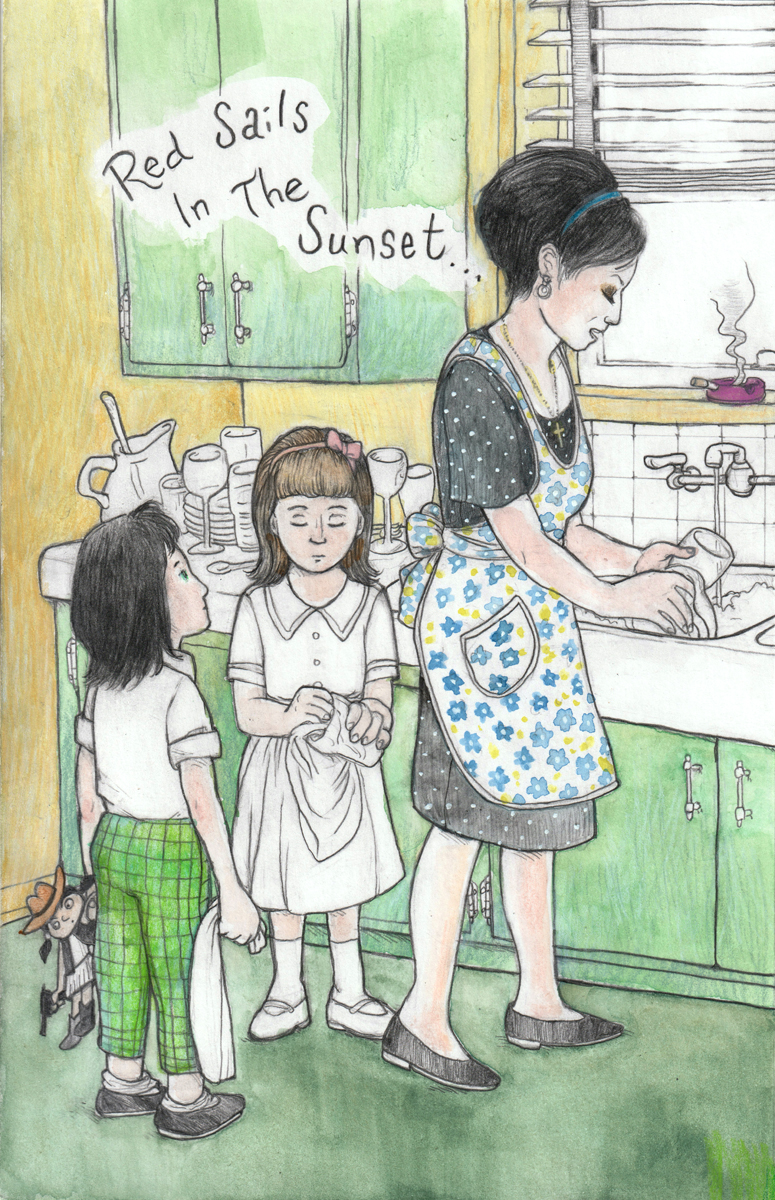 A line drawing of Brandy Cinnamon Wages.