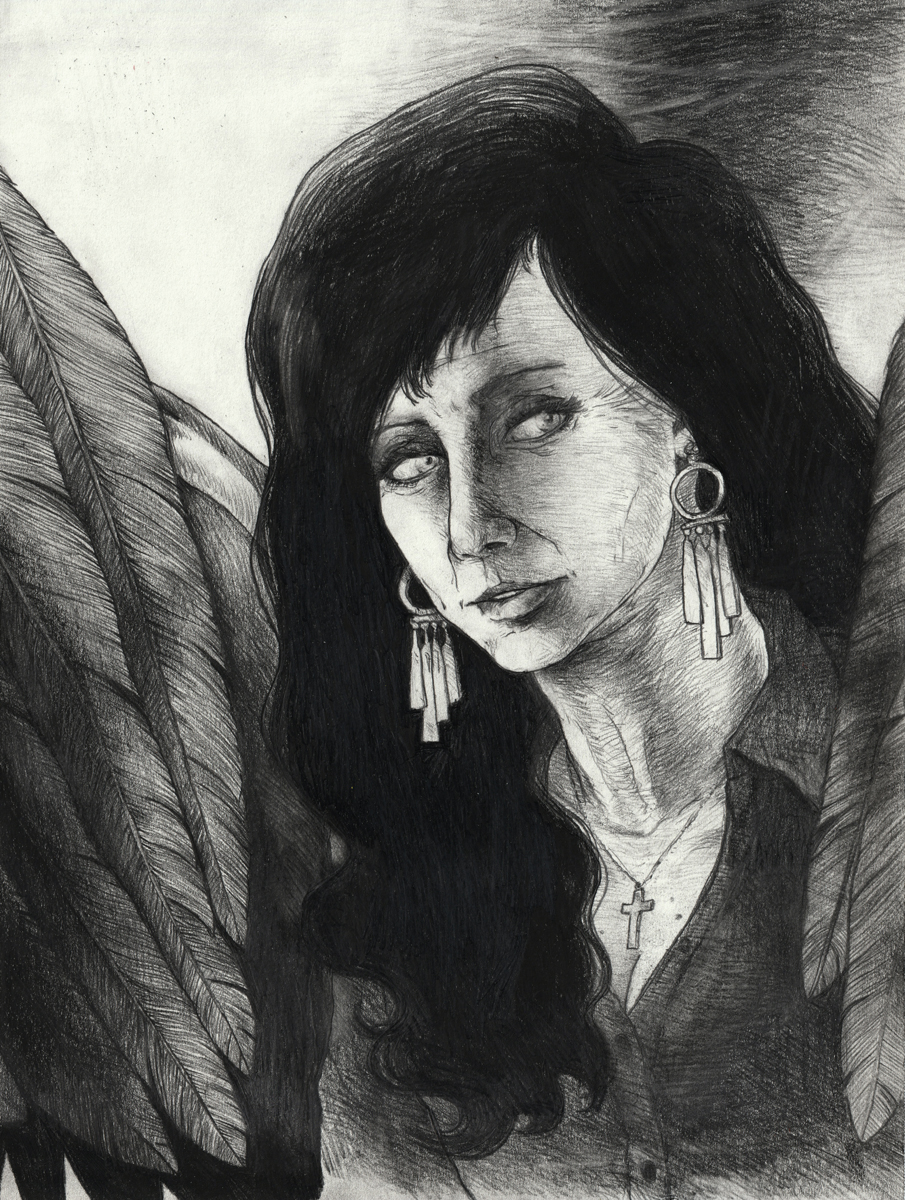 A line drawing of Brandy Cinnamon Wages.
