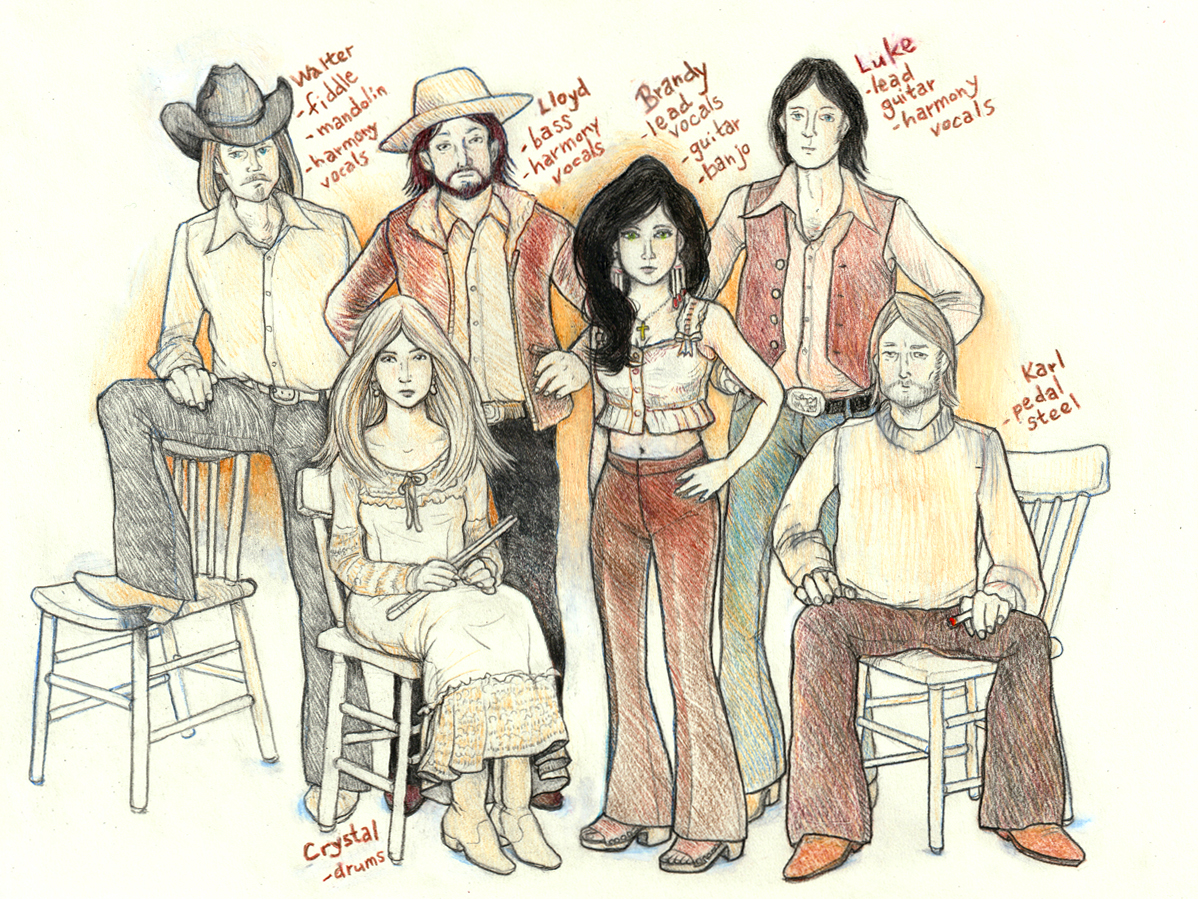 A line drawing of Brandy Cinnamon Wages.