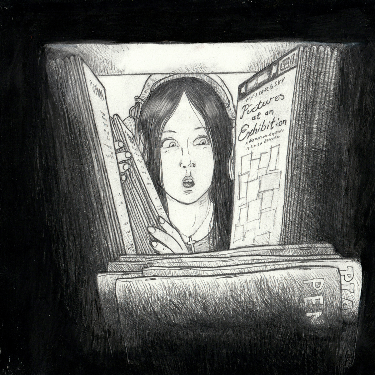 A line drawing of Brandy Cinnamon Wages.