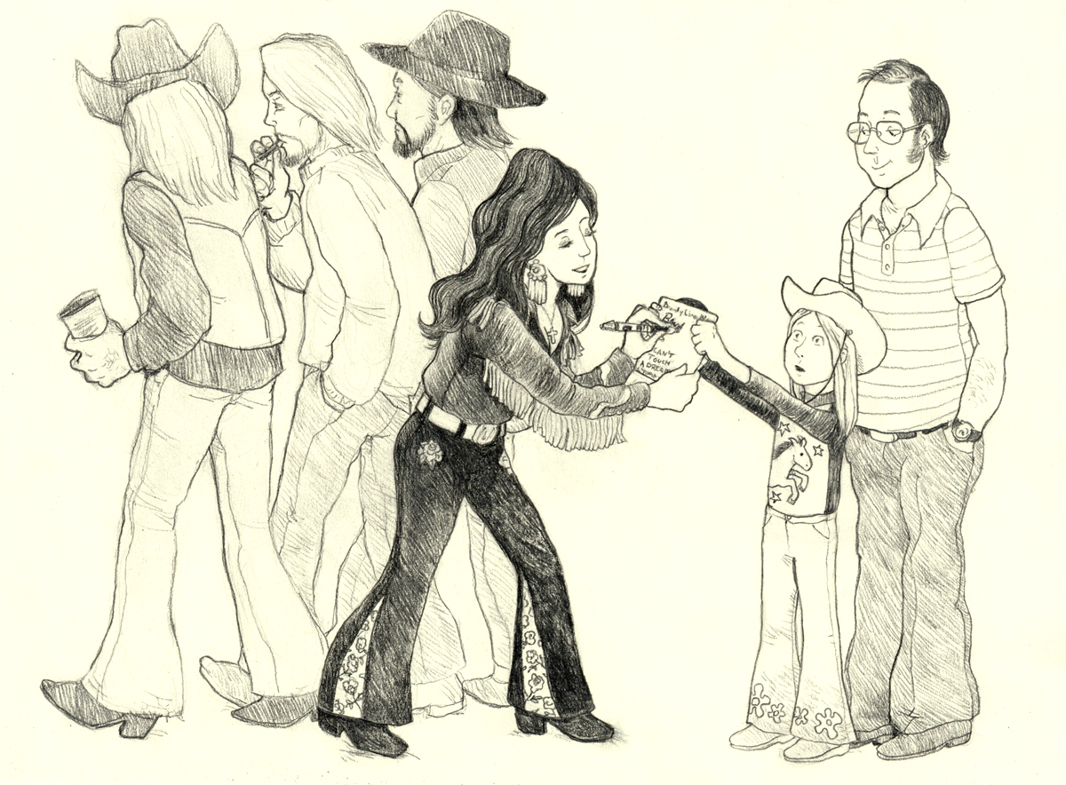 A line drawing of Brandy Cinnamon Wages.